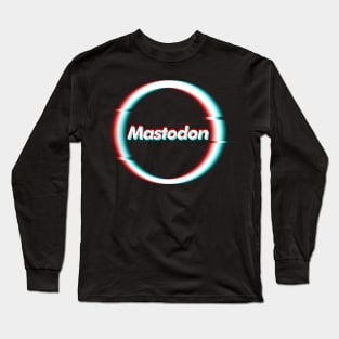 Glitch art - Mastodon Long Sleeve T-Shirt